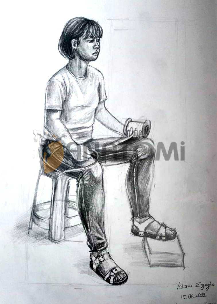 Bayan model çizimi